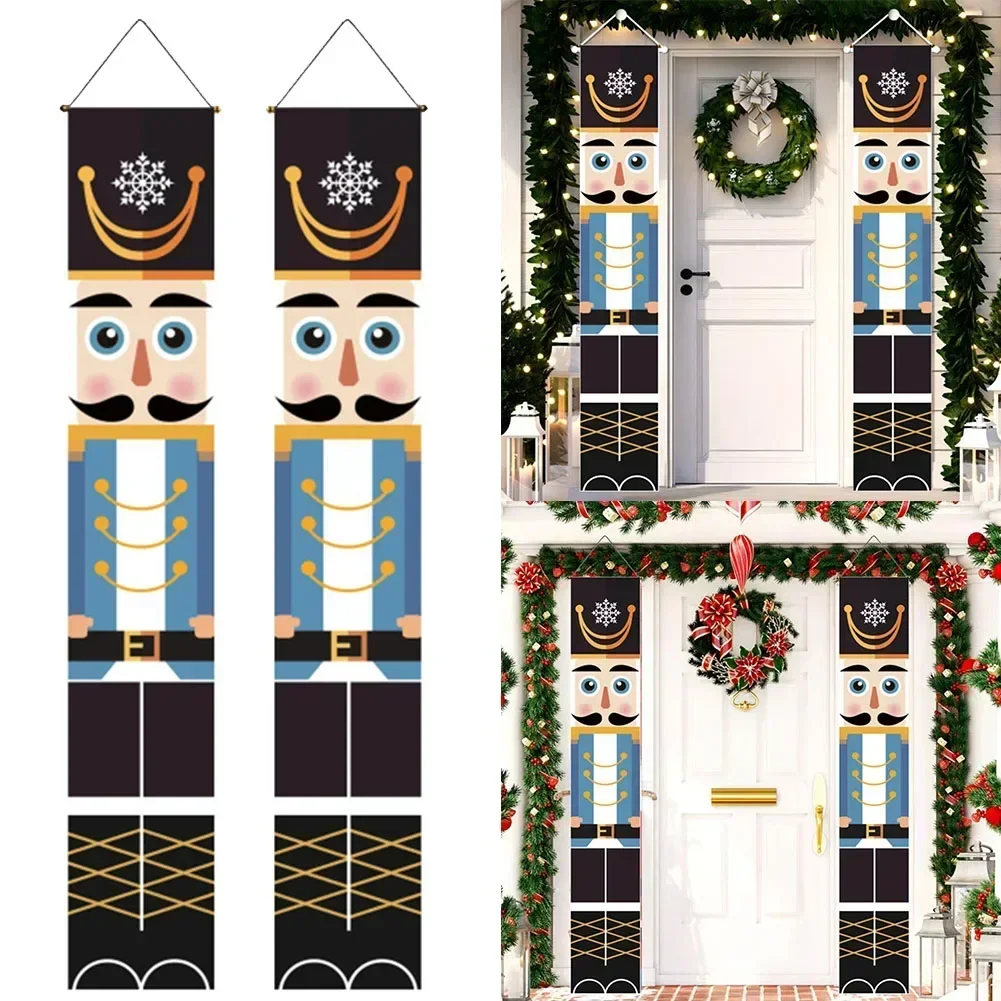 Wall Decoration Christmas Banner Christmas Events Fray-resistant Tear-resistant Traditional Christmas Elements