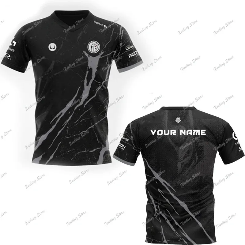 New G2 Esports T-shirt Game LOL Training contest Tee Sportswear Athletics Sports Women Men Short Sleeve T-shirt Oversized jersey