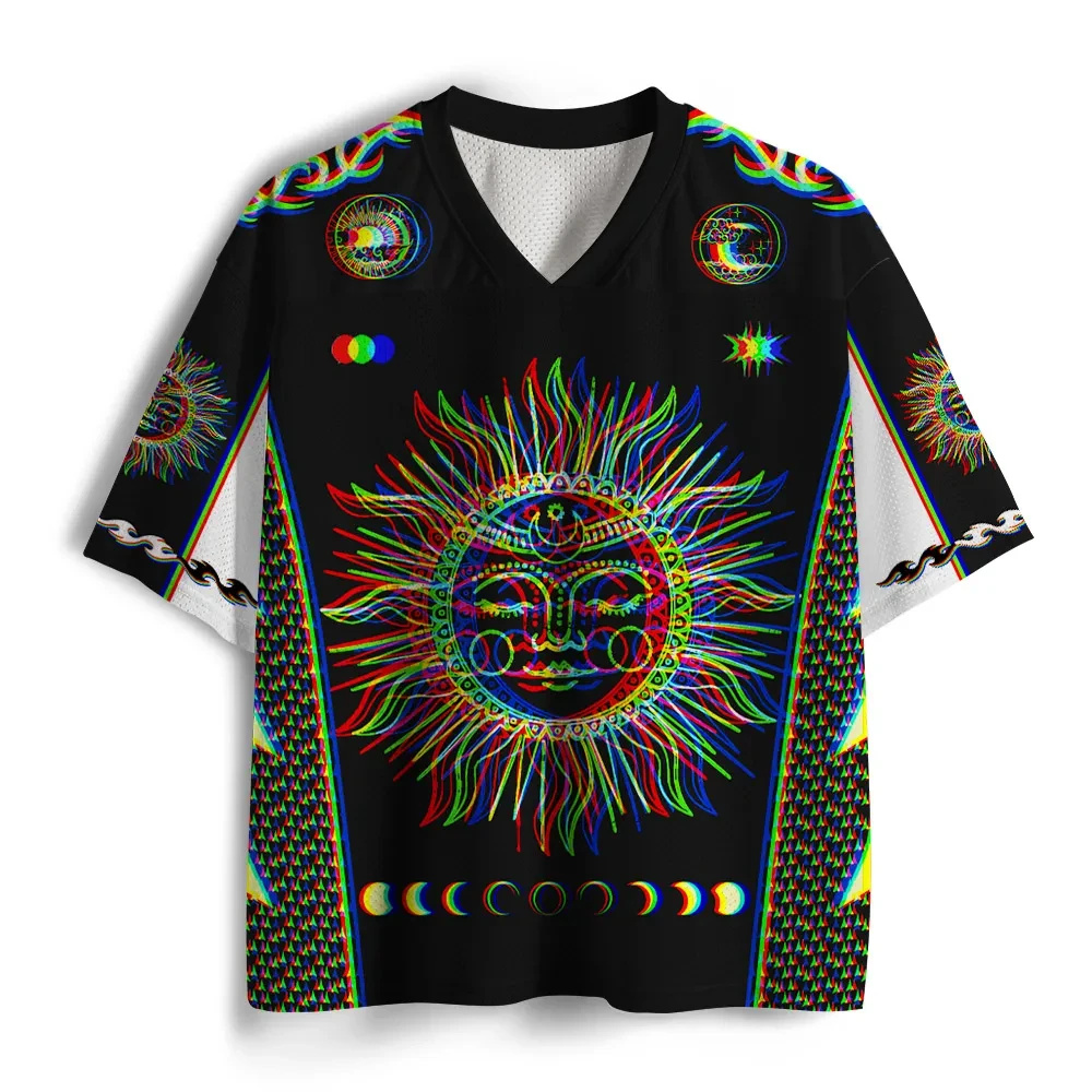 TooL Skeleton Soul Meditation Mesh Jersey Breathable V-Neck T-Shirt Suitable for Men Women and Children Family ExerciseT-Shirts