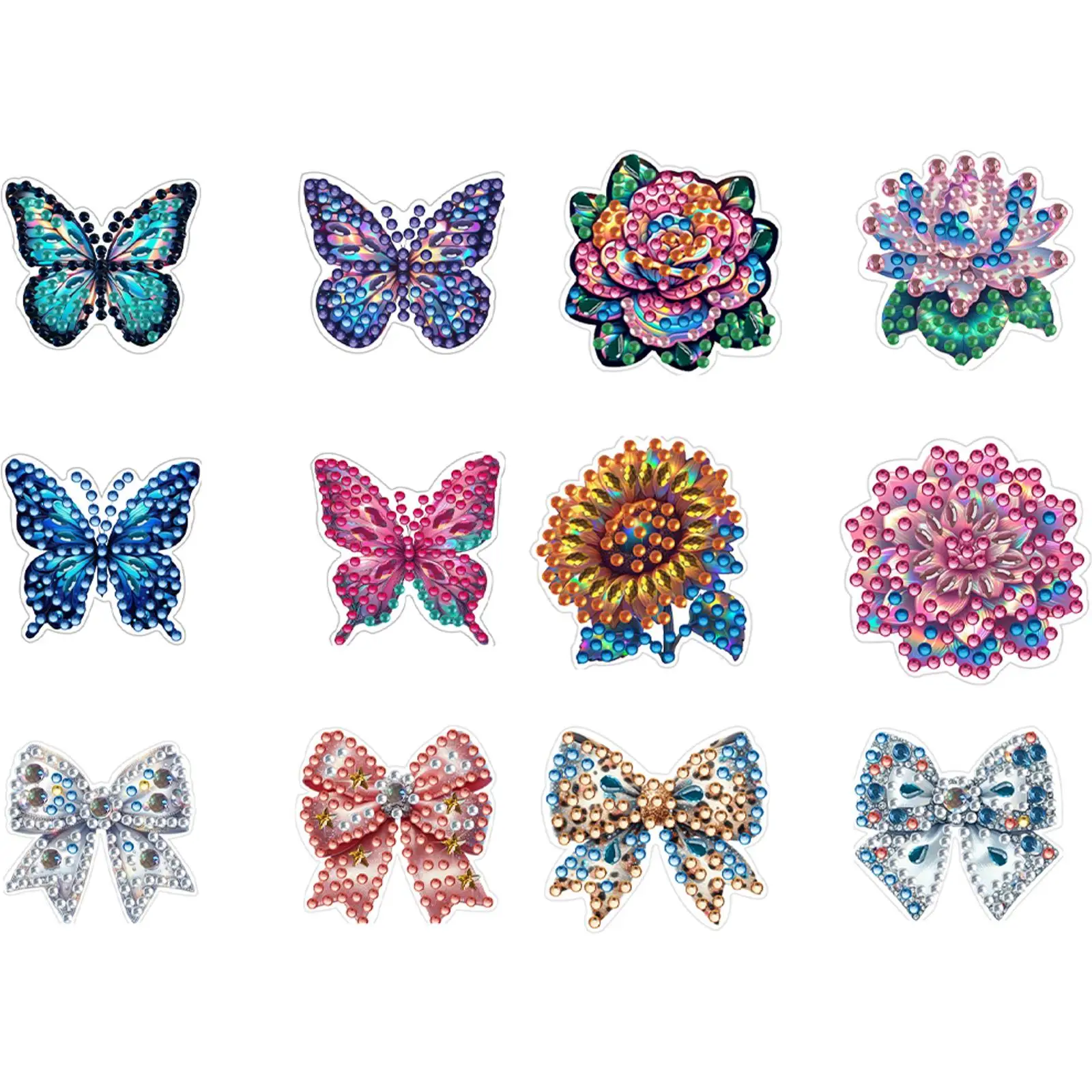 

12pcs Diamond Painting Car Aromatherapy Vent Clip for Car Interior Decor