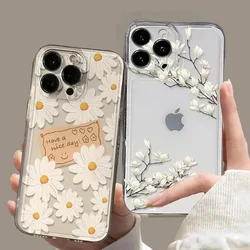 Aesthetic Floral Daisy Case for OPPO Reno 12F 10 5G 12 11 10 Pro 11F 6 8 Pro Reno 7 4G 5 6 Lite 4 5F 7Z 8Z 5Z 6Z A58 A78 A79 A98