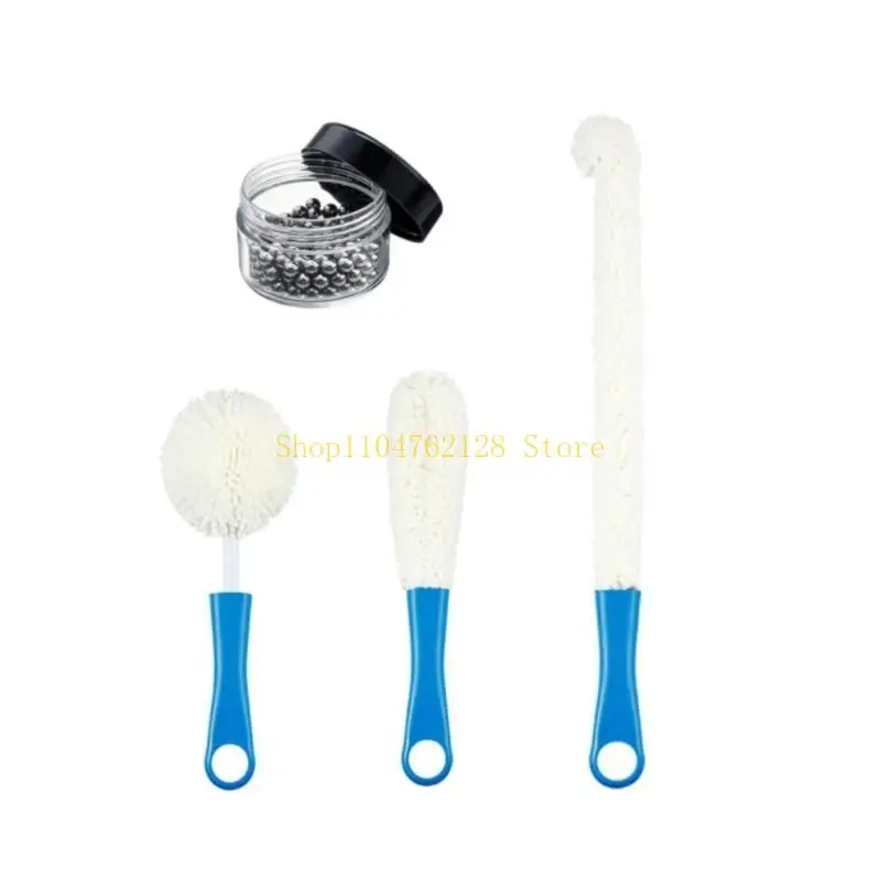 (Pack of 4) Glassware Cleaning Brush Set Perfect for Home, Bars, and Restaurants best sale