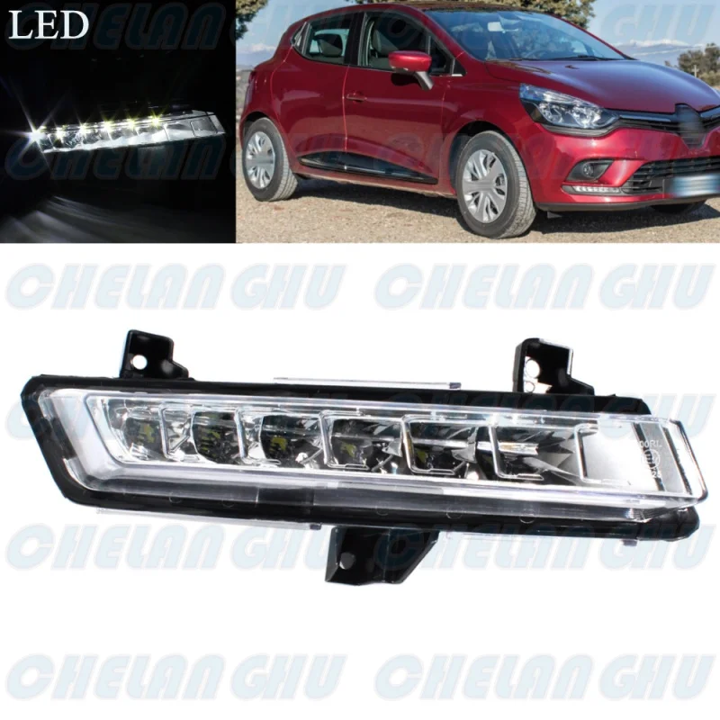 

For Renault Clio 2016 2017 2018 2019 Right Side Front Bumper LED DRL Daytime Running Light Lamp 266051034