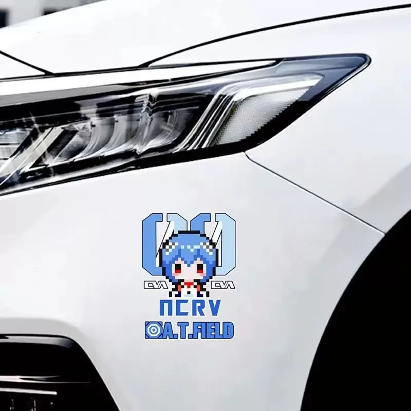 Neon Cute Genesis Classic Evangelion Standard Personalized Car & Electric Bike Stickers Waterproof Decorative Body Decals Daily - view 4