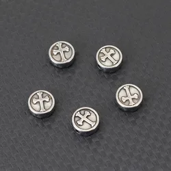 1Pc Stainless Steel Cross For Jewelry Making Vintage Silver Color Loose Beads DIY Bracelet Necklace Earring Anklet Wholesale