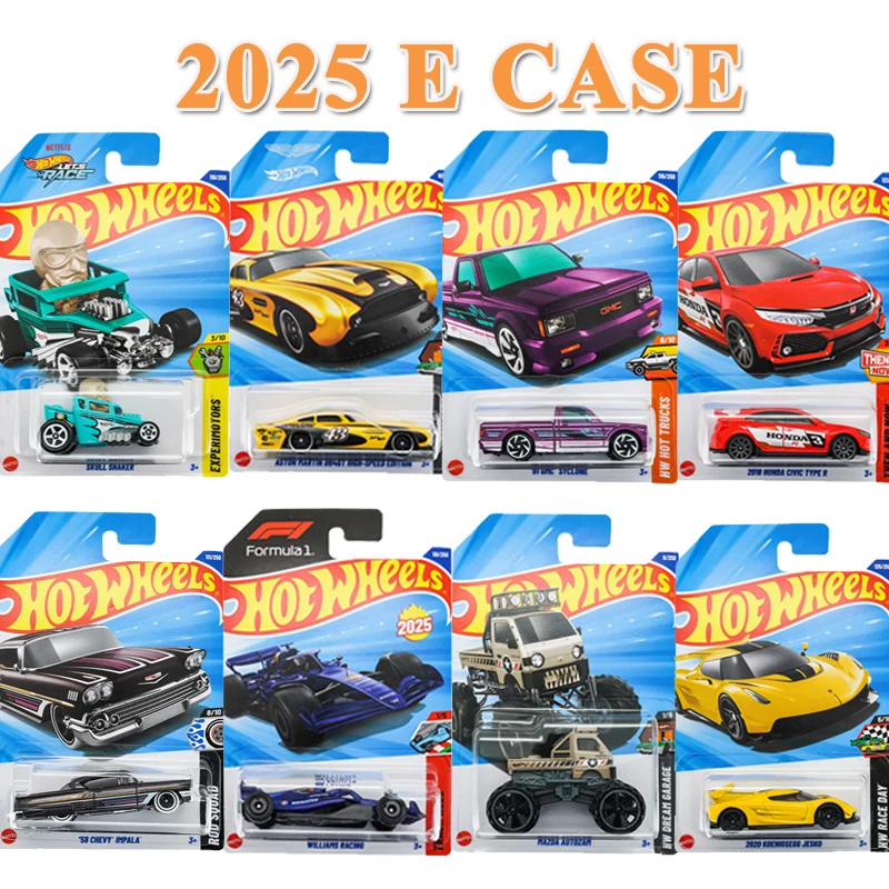 1:64 Hot Wheels 2025E Vehicle Honda Tesla Aston Martin Range Rover Ford Bronco Chevy Models Toys Boys Collectors Auto GMC Shaker