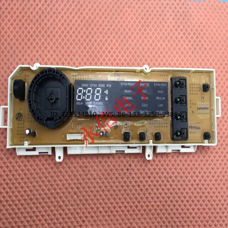 Placa base de la máquina de lavar con sistema de rodillos, salida de la computadora, botón de visualización DC41-00116B, placa de botones DC41-00117A