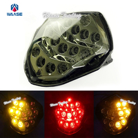 waase For Suzuki GSXR1000 GSX-R 1000 K3 K4 2003 2004 E-Mark Rear Tail Light Brake Turn Signals Integrated LED Stop Light