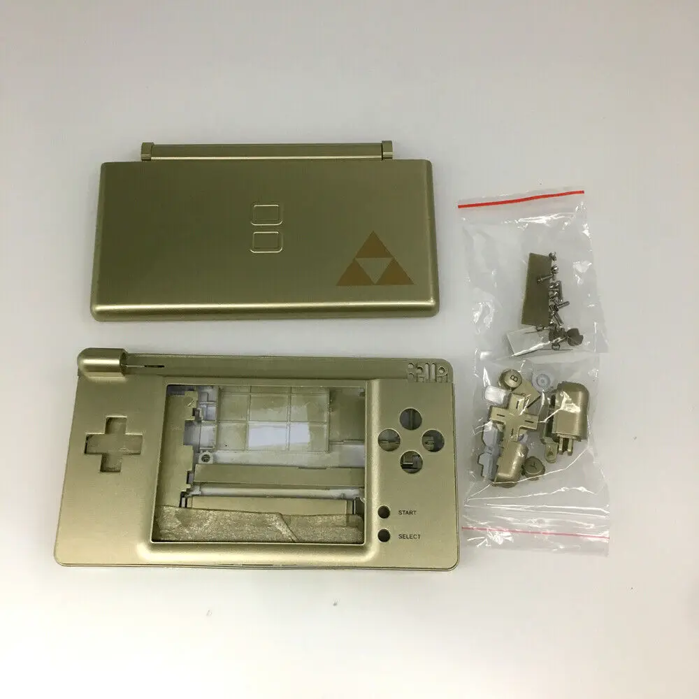 أزرار حافظة بديلة من Gold Ze l da + طقم مفك براغي لنينتندو DS Lite NDSL