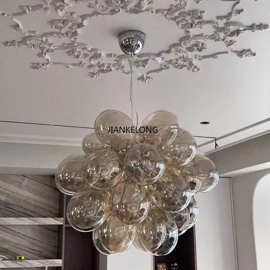 

Скандинавский воздушный шар, пузырьковое освещение для мальчика, детская спальня, люстра для гостиной, модель ресторана, креативная лампа из пепласта