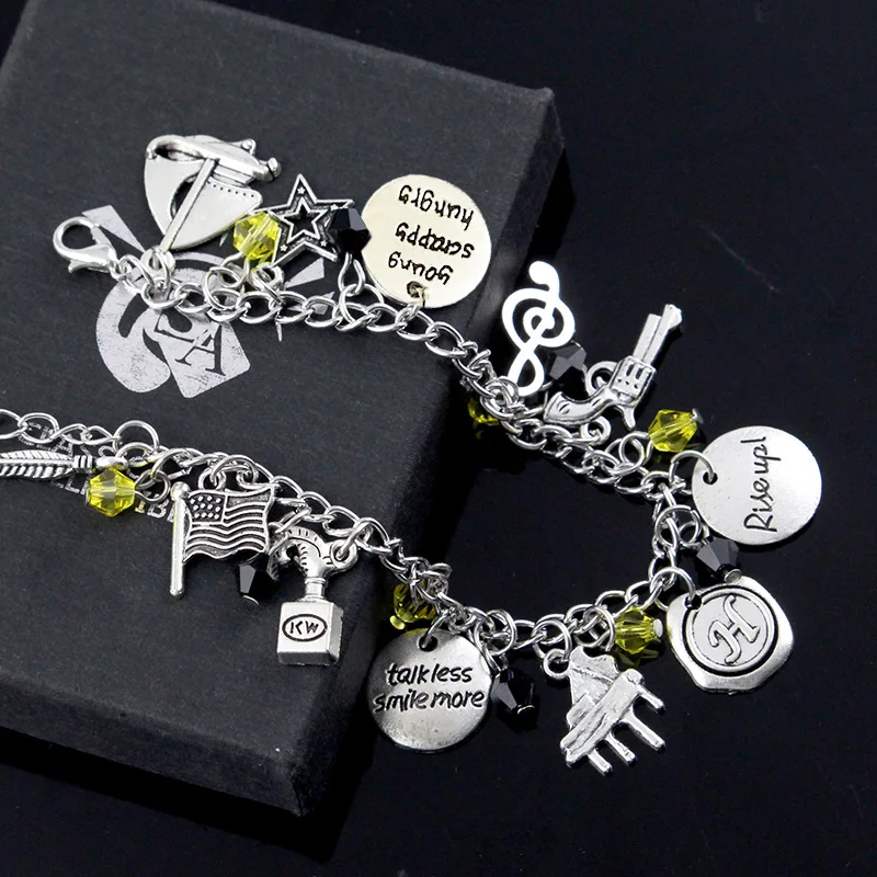 Hamilton Broadway Music Charm Bracelet Musical 