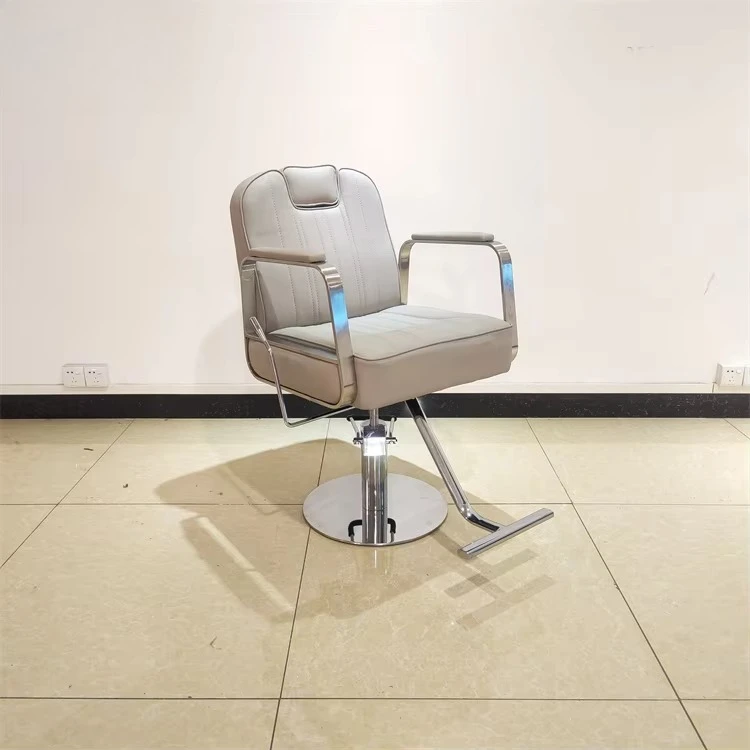 Factory Promotion Nude Black Grey Blue and Gold Cheap Modern Recliner Barber Styling Chair Liquidation