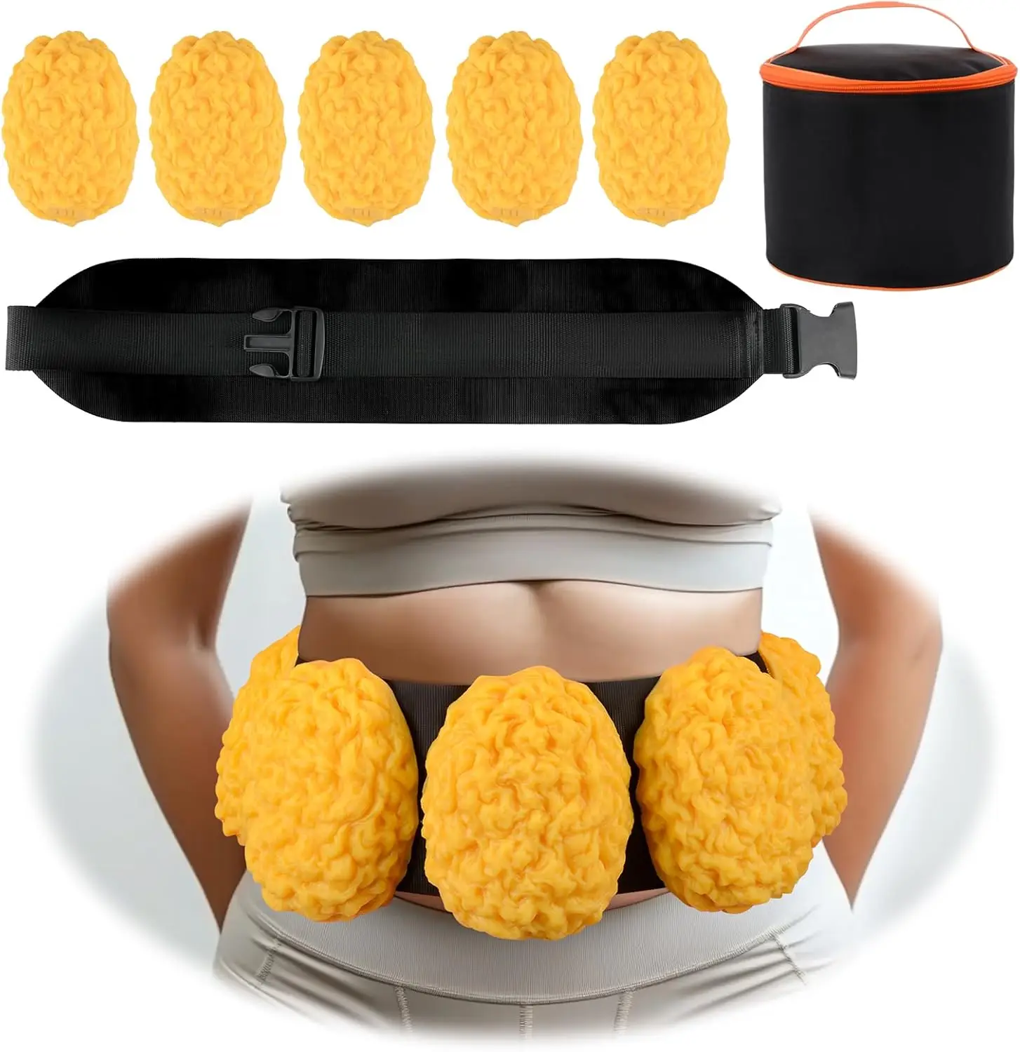 

Wearable Human Body Fat Replica Model 5 Lb with Belt Silicone Keep Fit & Weight Loss Motivation for Nutritionist Demonstration