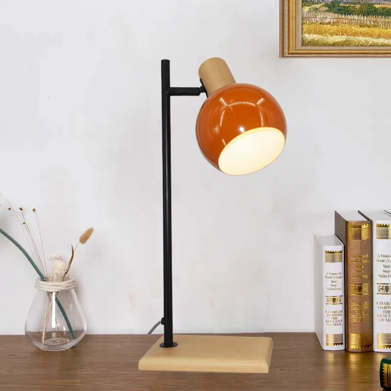 for Modern Color Light Emitting  Night Lamp Bedside Lamp Simple steel coffee table with metal shade home or office