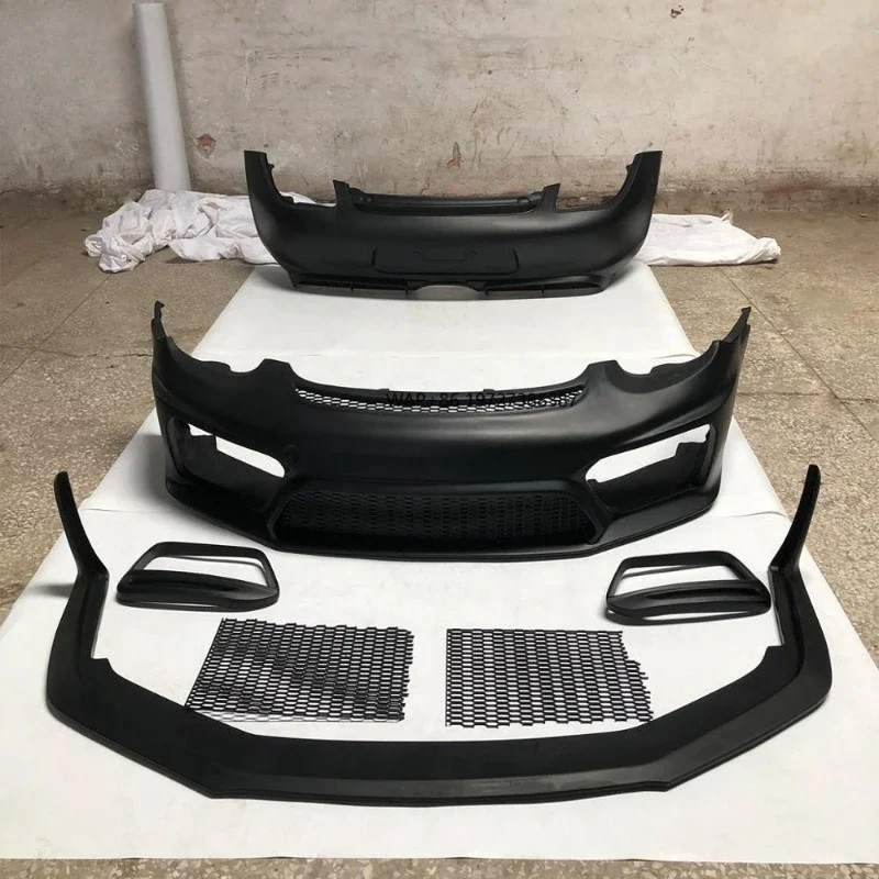 

KM for 2009-2012 Cayman Boxster 987.2 Upgrade Front Bumper Body Kit Rear Bumper Facelift FRP Material