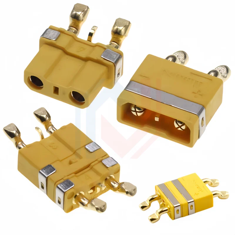 

XT30 2+1PT SMD Male and Female Connector ICX301PT Male/Female 30A Gold-Plated with Signal Pin Board Connection DC500V/15A