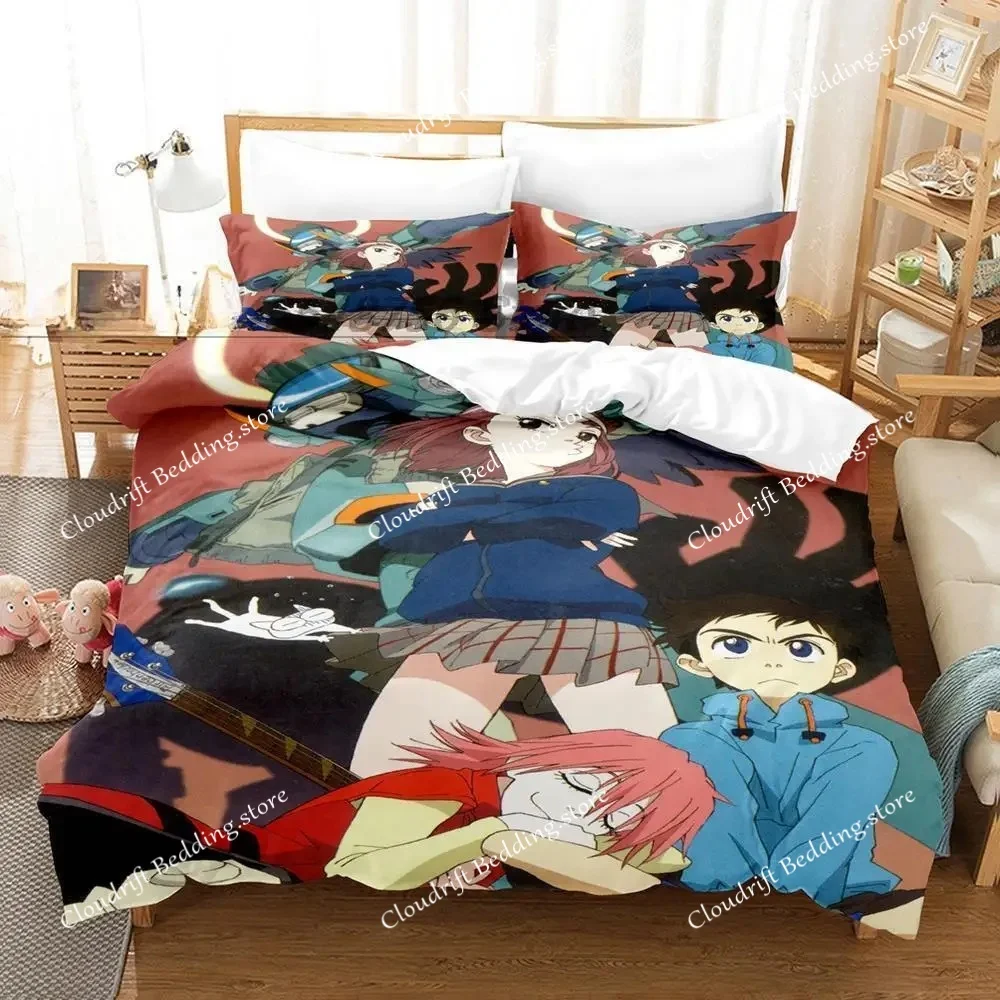 

FAshion 3d Print Anime FLCL Bedding Set Single Twin Full Queen King Size Bed Set Adult Kid Bedroom Duvetcover Sets Home Textiles