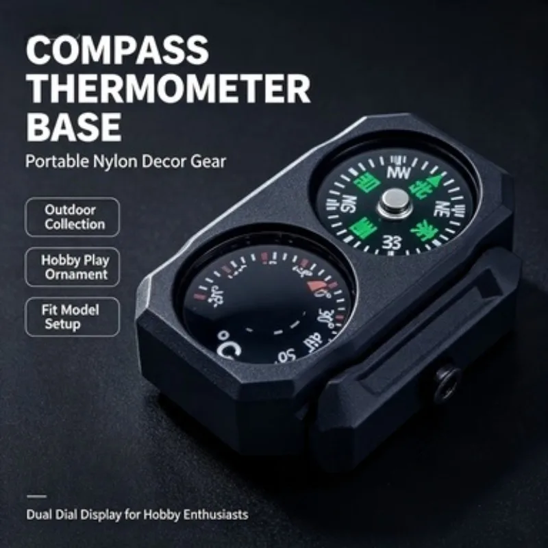 Parent Child Leisure Play Set Long Gun Model Nylon Compass Thermometer Portable Decor Base Hobby Parts