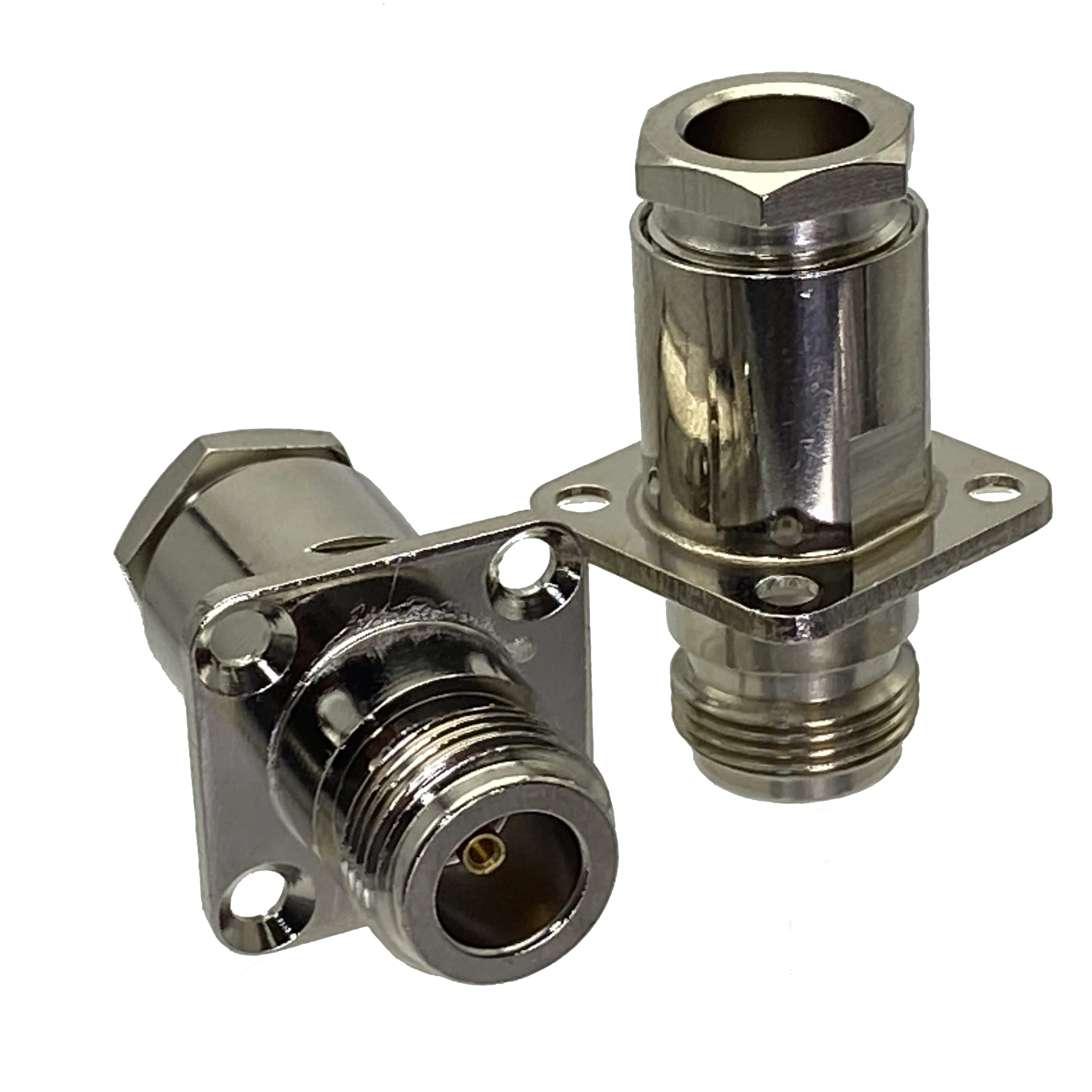 1pcs Connector N female jack 4-hole 25mm flange clamp RG8 RG