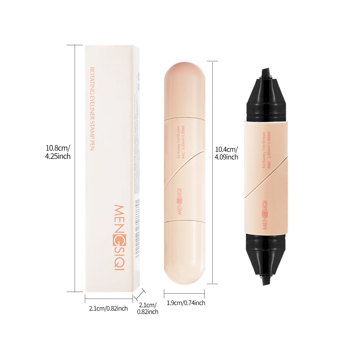 Stylo Eyeliner à Sceau Rotatif, Lisse et Fluide, Polyvalent, Imperméable, Maquillage Durable, Stylo Eyeliner à Sceau Naturel