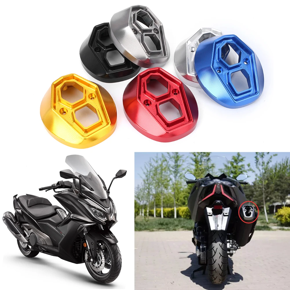 

Motorcycle Exhaust Pipe Power Tip End Decor Protect Cover For KYMCO AK550 2017 2018 CNC Aluminum