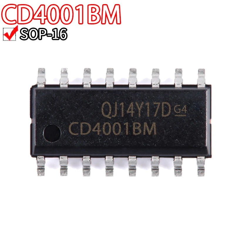 20pcs  CD4001BM CD4001 HEF4001BT HEF4001 SOP-14 Plastic protective casing