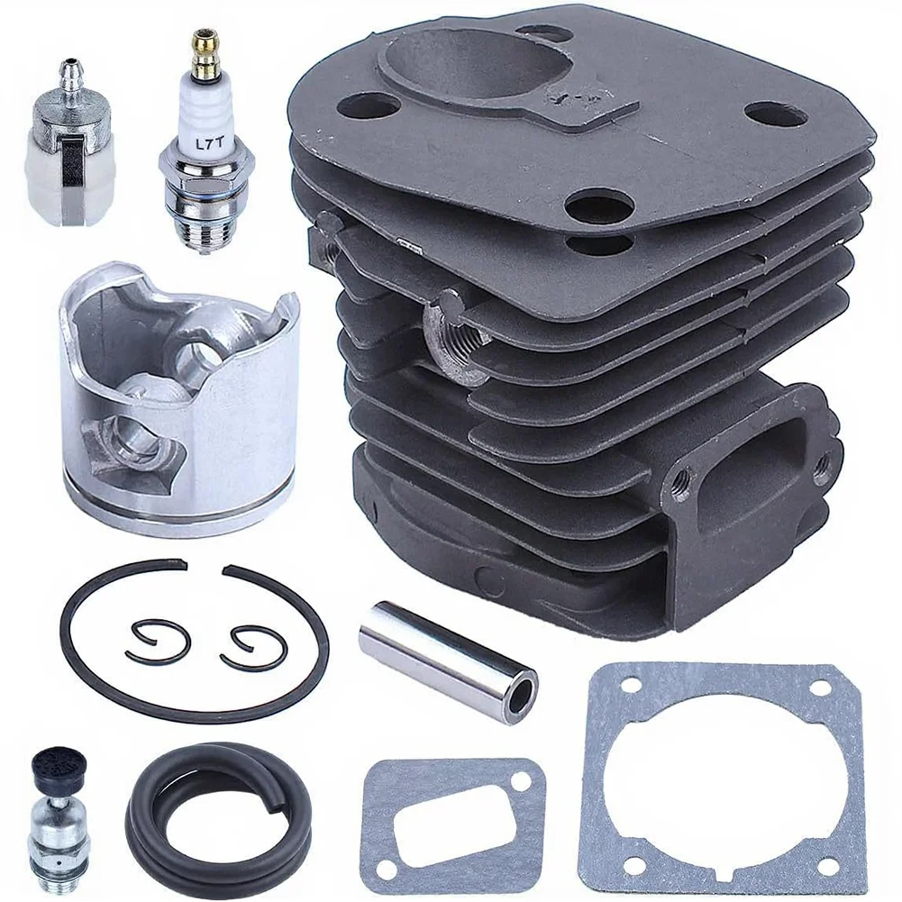45mm Big Bore Cylinder Kit For 353 351 350 Chainsaw Replacement Parts With Gasket And Compression Release Valve
