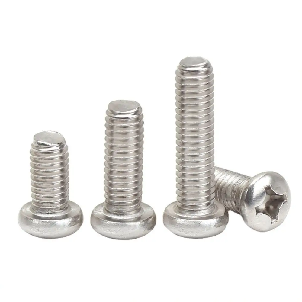 Cross Recessed Pan Head Screws 304 Stainless Steel Bolts Industrial Fasteners For Xinyongye Machine Assembly Communication Parts