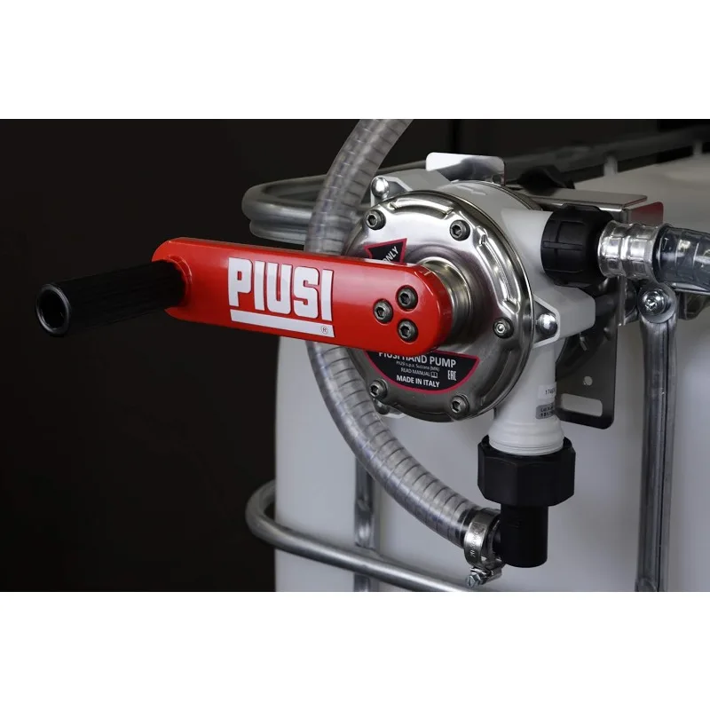 Piusi Rotary Tote Pump for Diesel Exhaust Fluid (DEF) | 10 gallons per 100 rotations Dispense Coupler Included   No Power