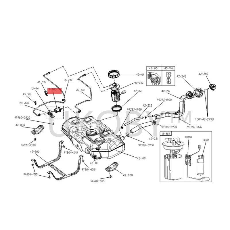 MA1213480 Suitable for Ma zd a 3 Gasoline grid filter, gasoline filter element filter