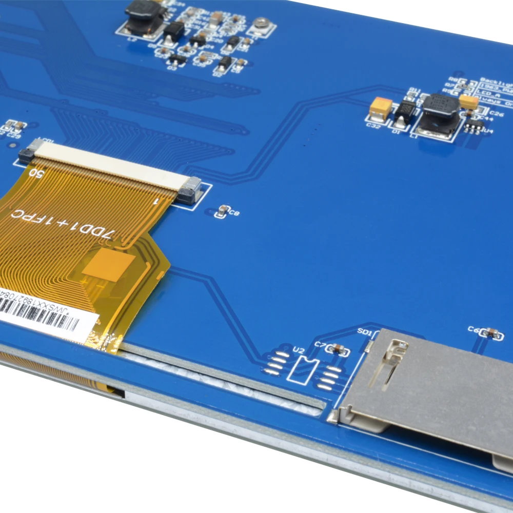 Módulo táctil resistivo TFT de 7 ", módulo de pantalla de chip controlador SSD1963, resolución de 800x480, interfaz de bus de 51/AVR/STM32 de 16 bits