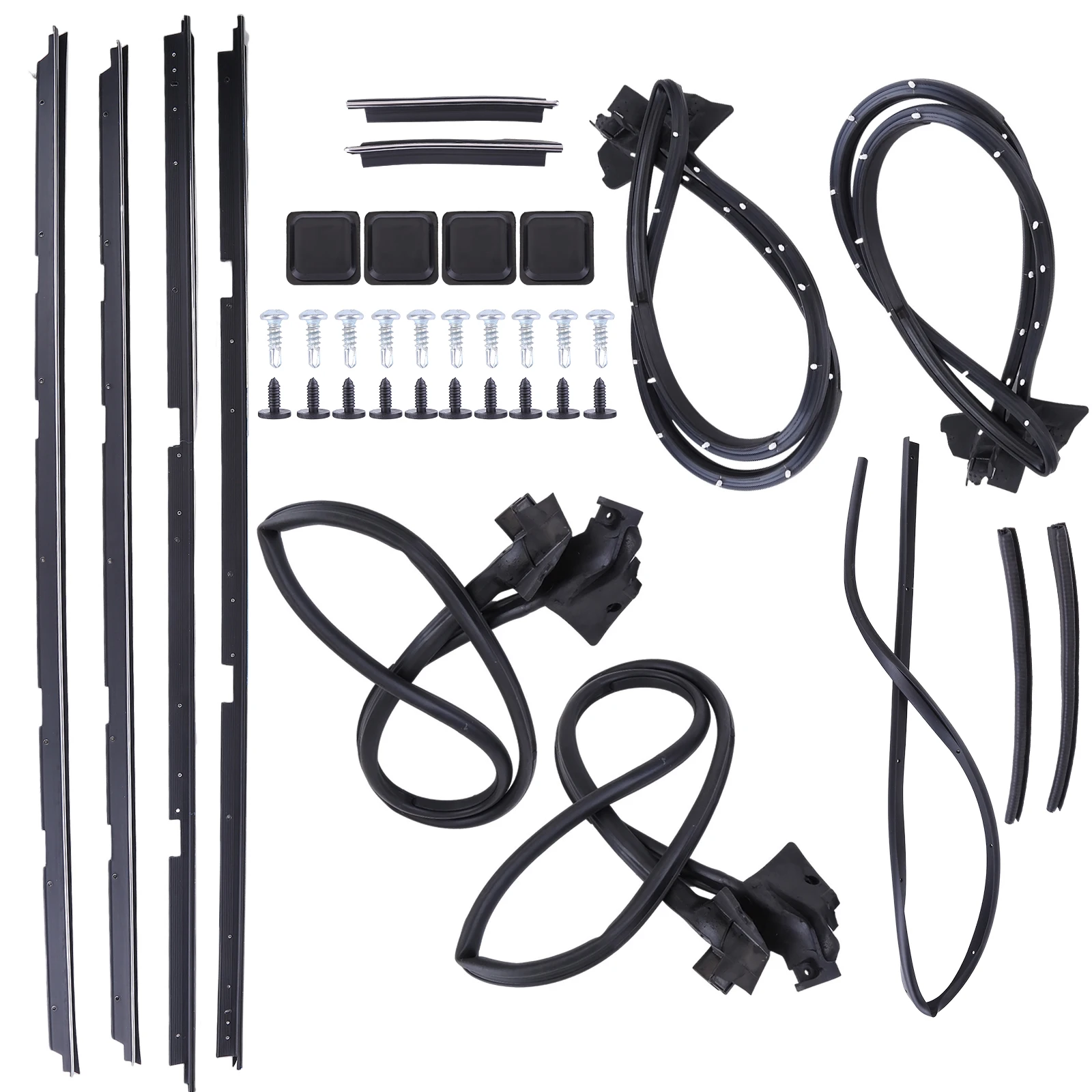 

For Chevrolet 1978-1987 El Camino 17-piece door and tailgate seal kit 2135478