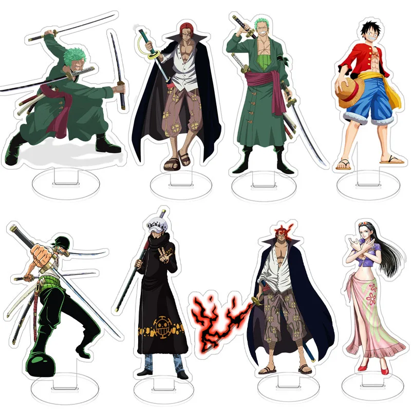 Anime Figure One Piece Standing Sign Cartoon Character Monkey D. Luffy Nika Roronoa Zoro Acrylic Stand Model Decor Fans Gifts