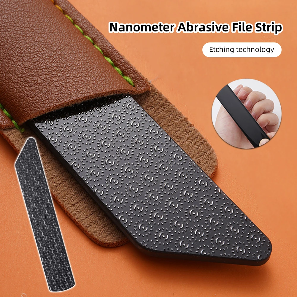 Tira de archivo Nano abrasiva para eliminar callos de manos y pies, lima de molienda de pies de piel muerta, lima de uñas duradera, lima de vidrio exfoliante