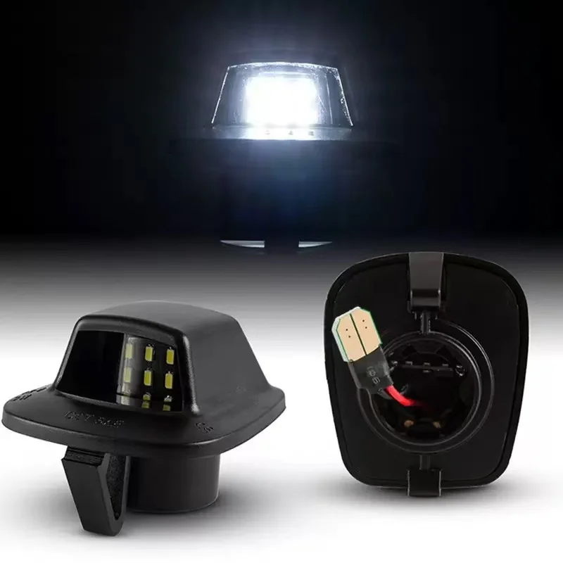 

2pcs White LED License Plate Lights for Dodge Dakota 1997 1998 1999 2020-2011 Mitsubishi Raider 2006-2008 2009 Plate Light Lamps