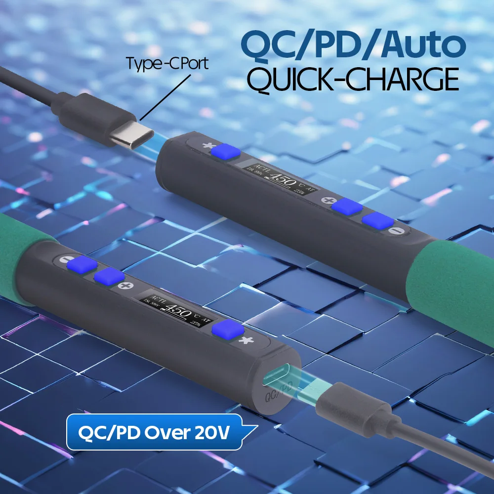 WEP الذكية سبيكة لحام محطة USB تهمة PD 100 واط 60 واط لحام القلم قابل للتعديل درجة حرارة ثابتة لإصلاح هاتف السيارة الصغيرة