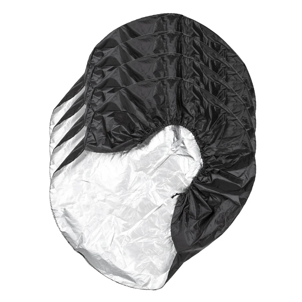 

4pcs Tire For Rvs Trailers Camper Wheel Protective Covers Oxford Cloth Universal Snow Debris Protection Trailer Tire