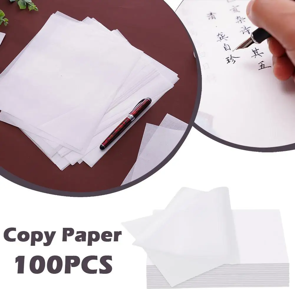 100 sheet/set Translucent Tracing Paper Writing Copying Drawing Scrapbook Stationery Drawing Sheet Paper 27*19cm Calligraph Y7Y9