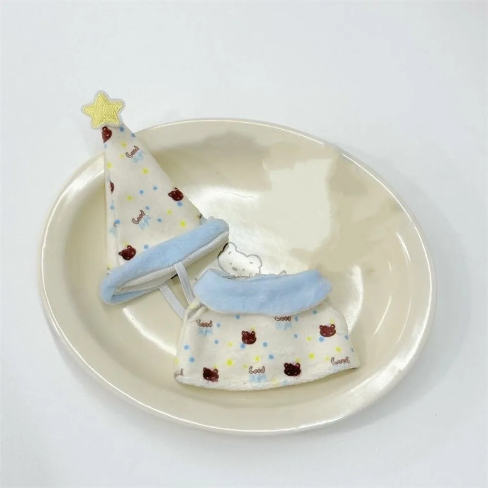 

1 set Sleepwear 10cm Cotton Doll Clothes Star Hat Hedgehog Cotton Doll's Clothes Set Cartoon Mini 10cm Doll Clothes