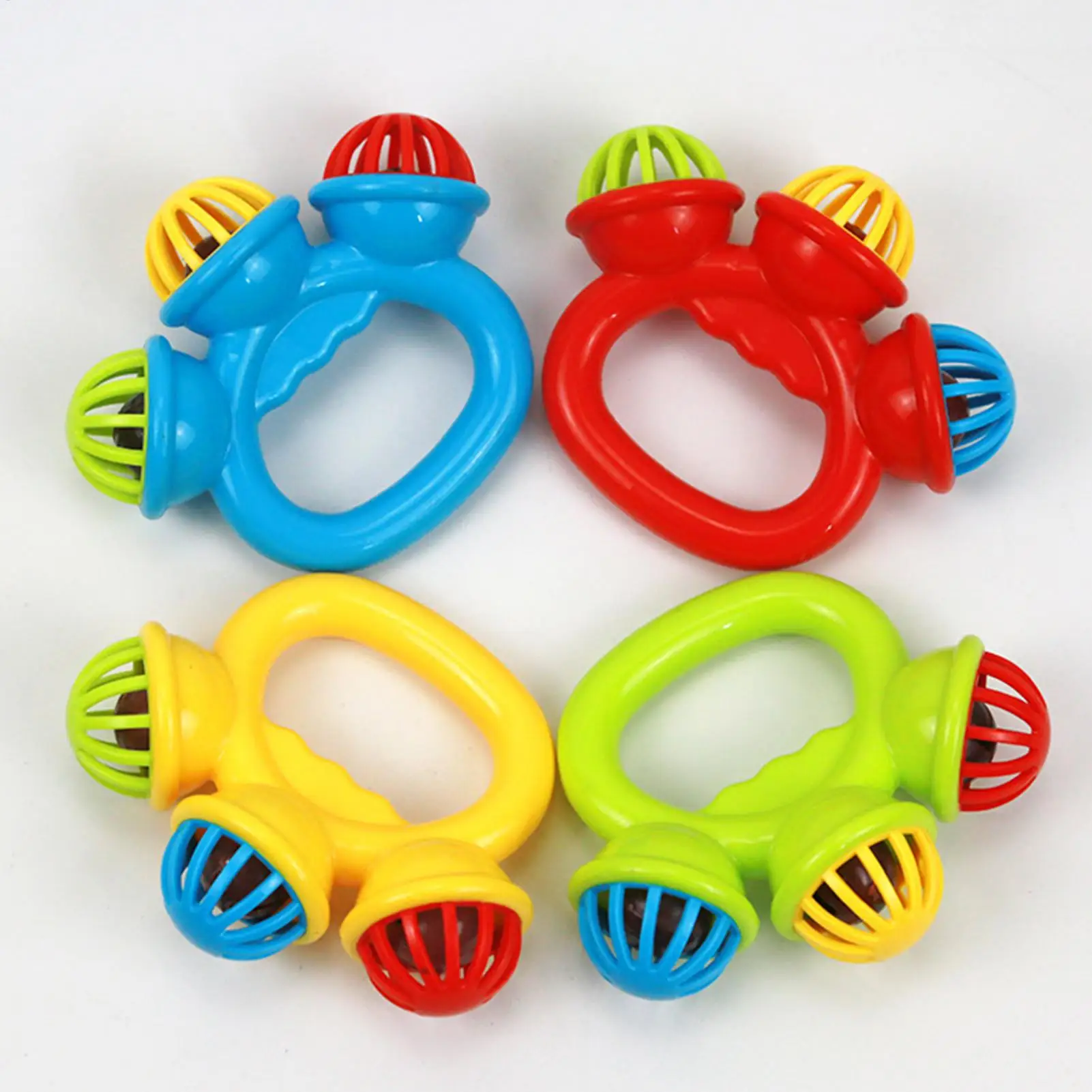 Newborns Rattle Toy Infant And Toddler Soothing Rattles Toddler Sensory Toys Colorful Baby Hand-held Rattles Random Color