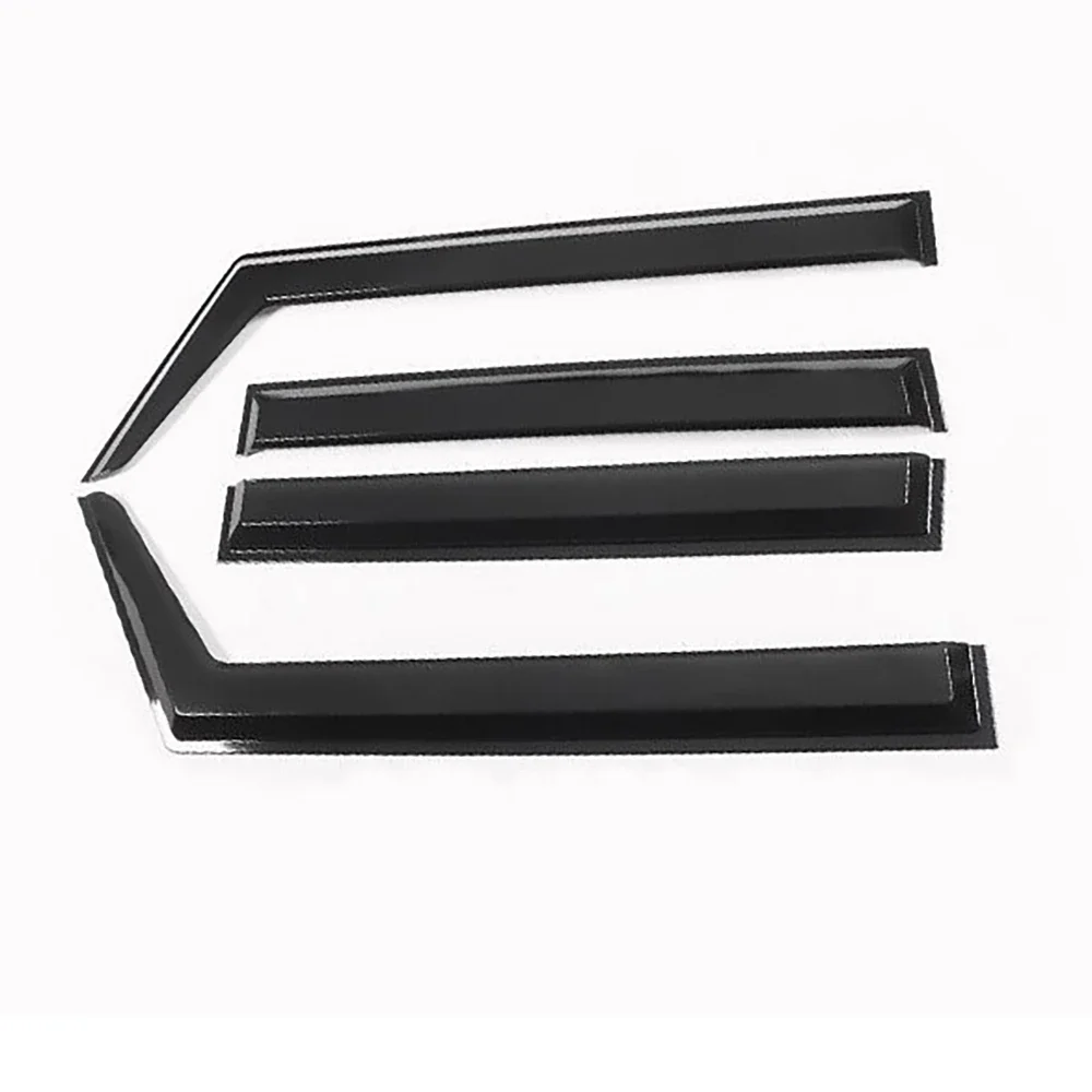 4Pcs Side Window Sun Visor Wind Rain Deflector Exterior Weather Shield Shelters Guard For Jimny JB64 JB74W 2019-2023