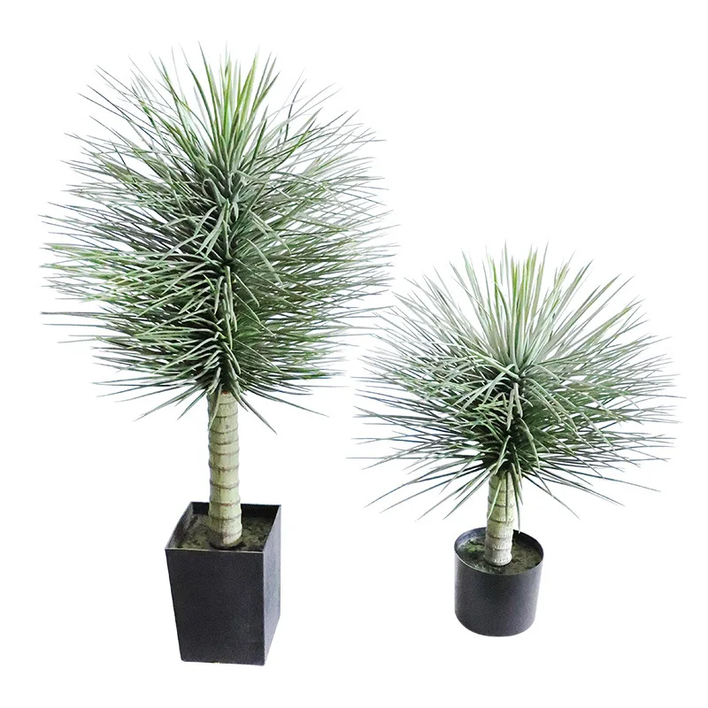Indoor simulated plant dragon blood tree thousand-year-old wood potted plant home window landscaping decoration