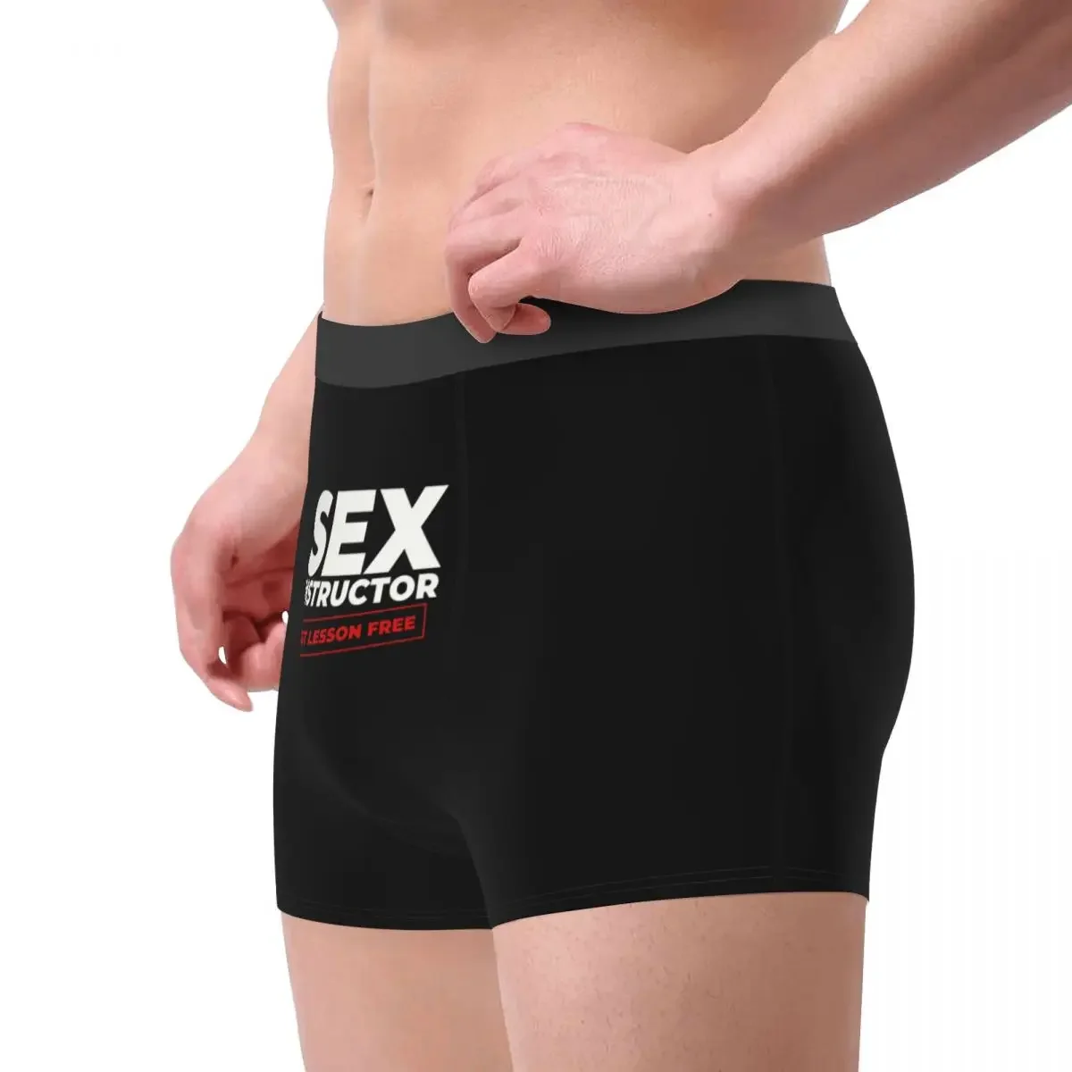 Intimo per istruttore di sesso maschile Sexy stampato personalizzato Boxer mutandine slip mutande traspiranti