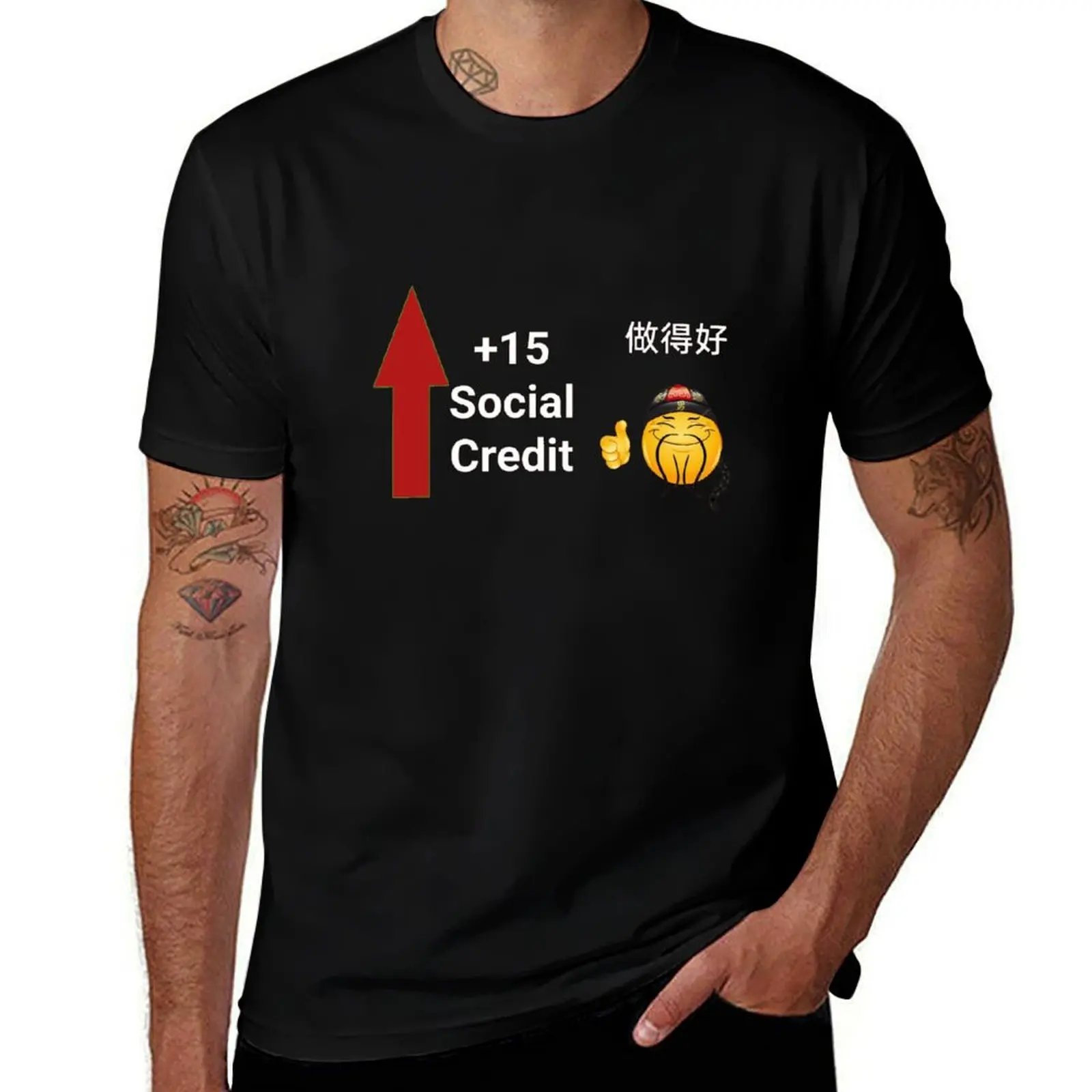 + 15 Social Credit Meme T-Shirt graphic t shirt vintage funny gifts custom t shirt heavyweights mens cotton t shirts