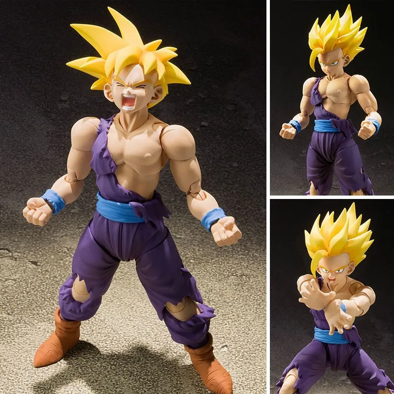 Shf Dragon Ball Son Gohan ssj2 Figure PVC Movable Collection Anime Super Saiyan Gohan Trunks Action Figures Collection Model Toy - view 2