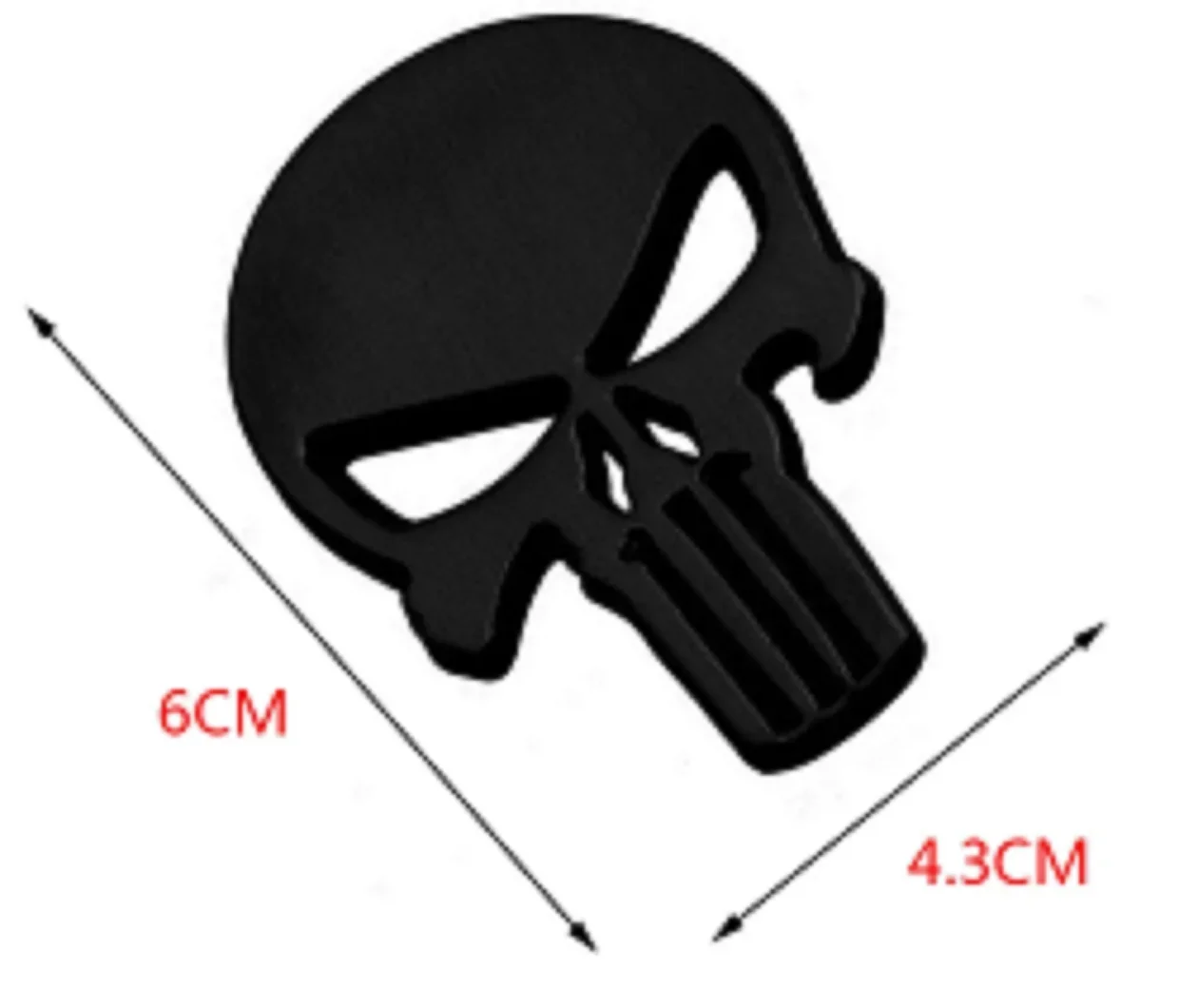 1PCS PUNISHER Skull Film Classic Car Stickers Motorcycle Decals Car Accessories Car Wrap Car Decals Mustang Accessories