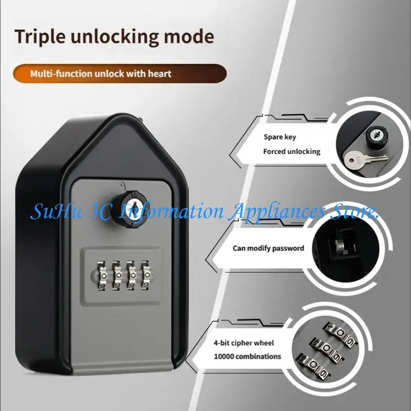 Weatherproof All Metal Lock Box Set for Outdoor Indoor Security Protect