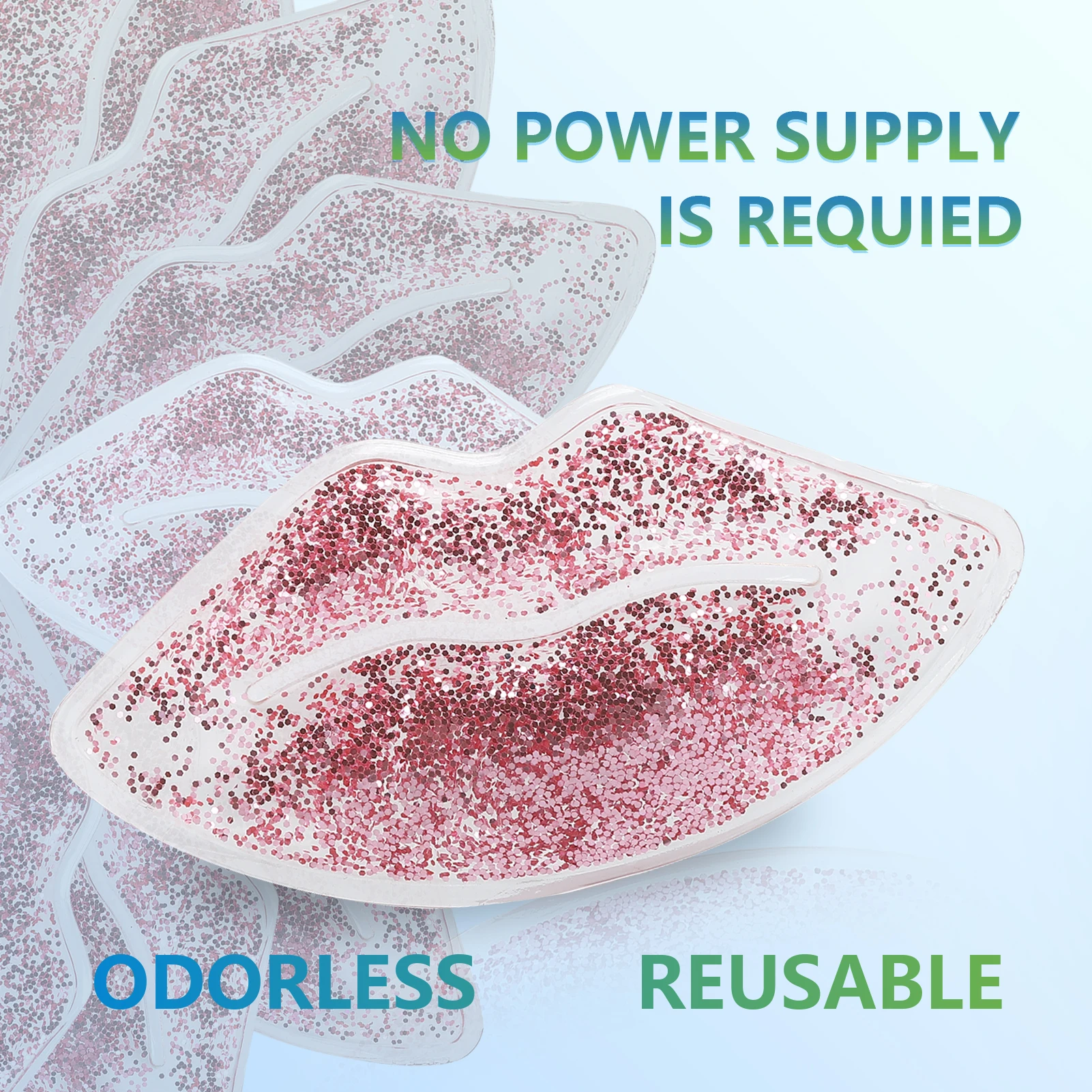 Gel Ice Pack Lip‑Shaped Reusable Reduce Swelling Leakage‑Proof Hot Cold Compress Gel Pack Lip Gel Pad Reusable Gel Ice Packs