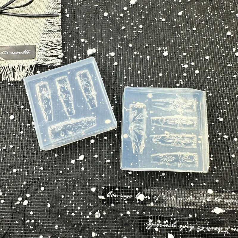 3D Blumen Nagelform DIY Silikon Nagelwerkzeuge Lilie Blütenblatt Nageldesign Harz Formen Nail Art Carving Vorlage