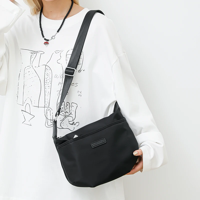 

Ladies Nylon Hobos Shoulder Bags Vintage Female Girls Purse Cloth Handbags Simple Large Capacity Women's Messenger Bag